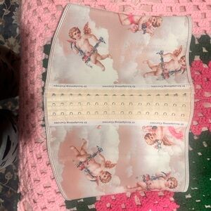 Angel Print Waist Cincher Corset